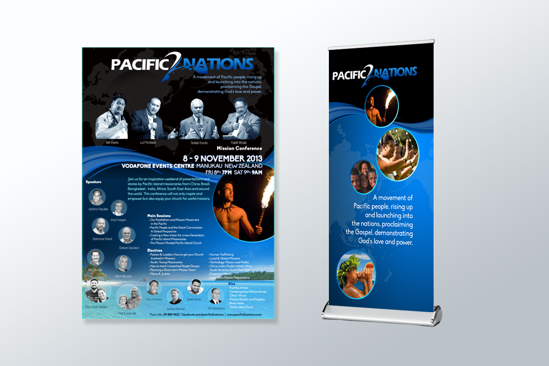 Pacific 2 Nations: Visual Identity Across Print & Display
